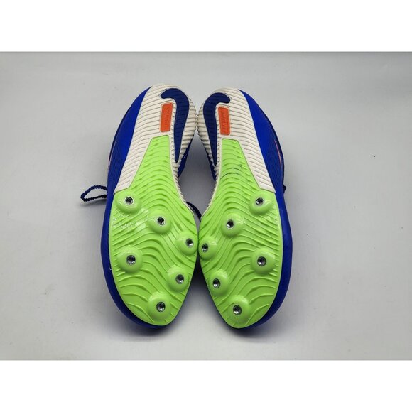 Nike‎ Zoom Rival Sprinter Track Spikes Racer Blue Lime DC8753 401 Mens Size 9.5 - Picture 7 of 9